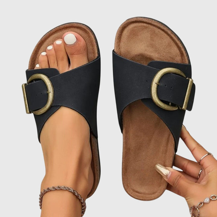 Amber Vintage Buckle Sandals