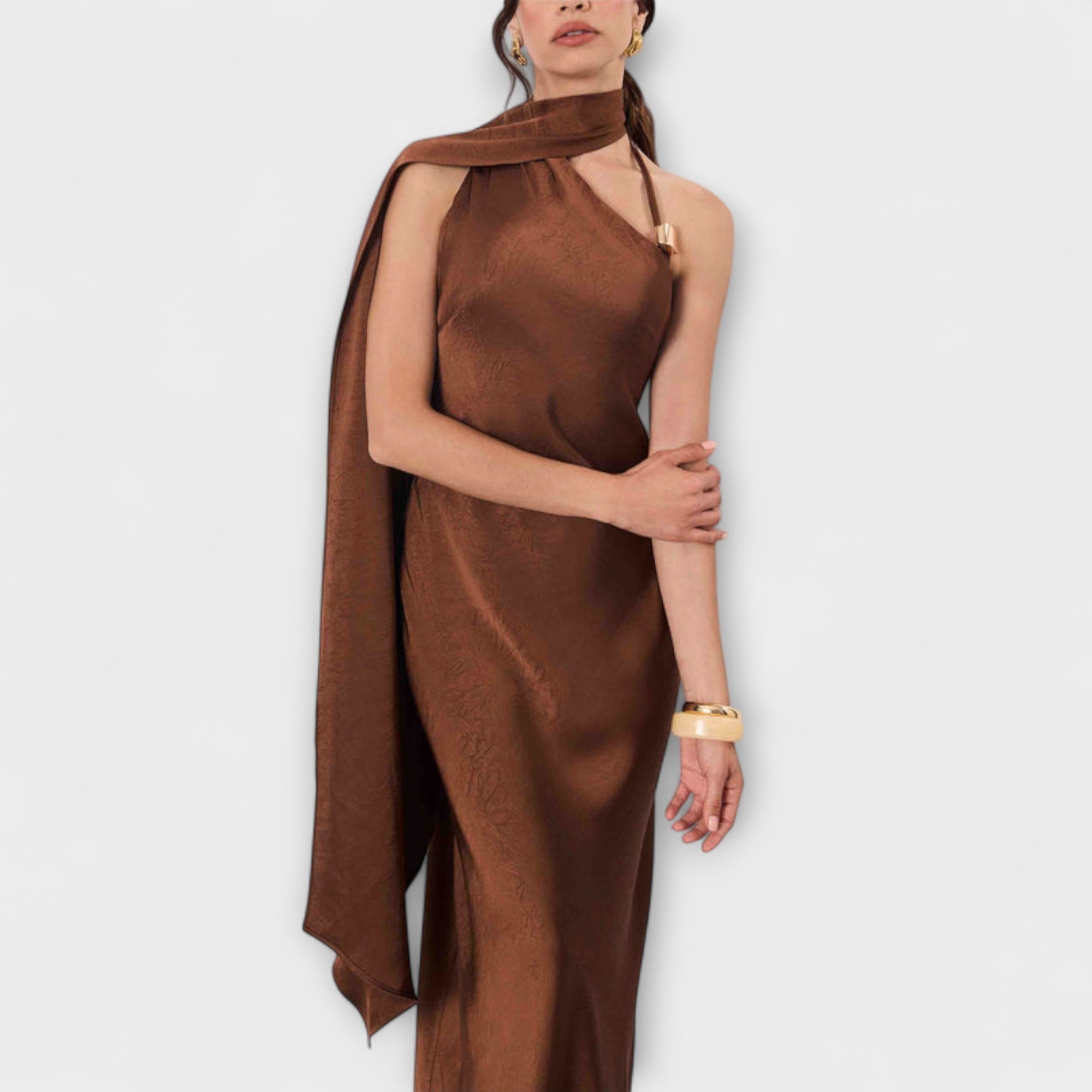 Bianca | One-Shoulder Maxi Dress