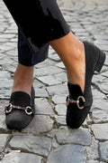 Genevieve | Gold-Bit Loafers