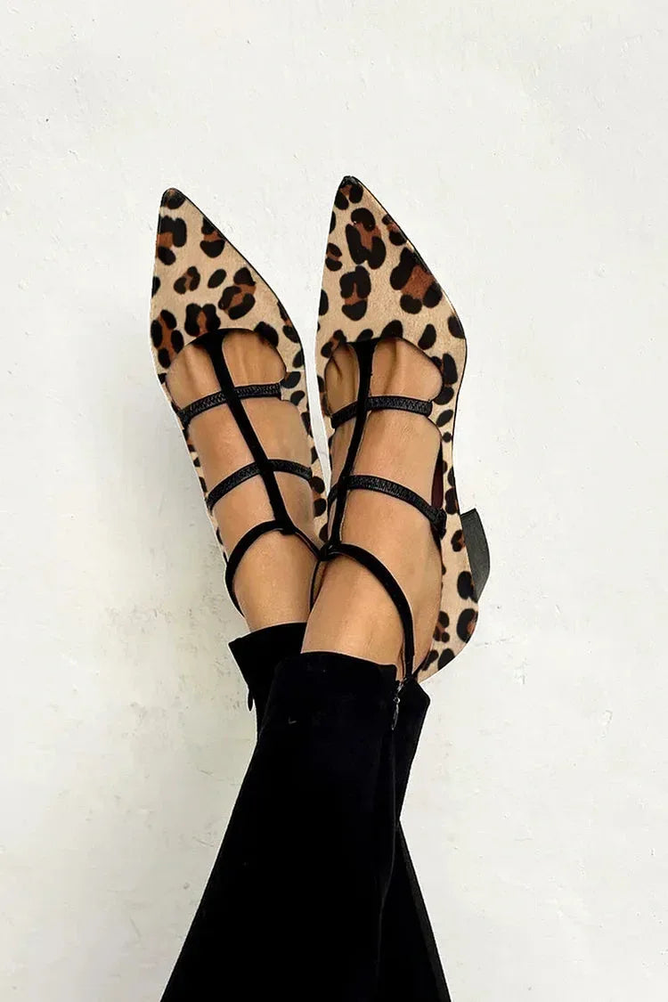 Joan | Leopard Ballet Heels