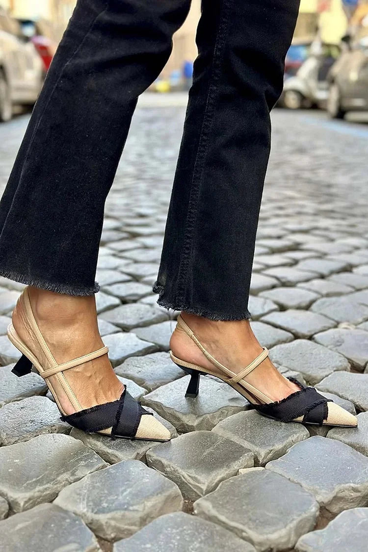 Donna | Crossover Ballerina Heels