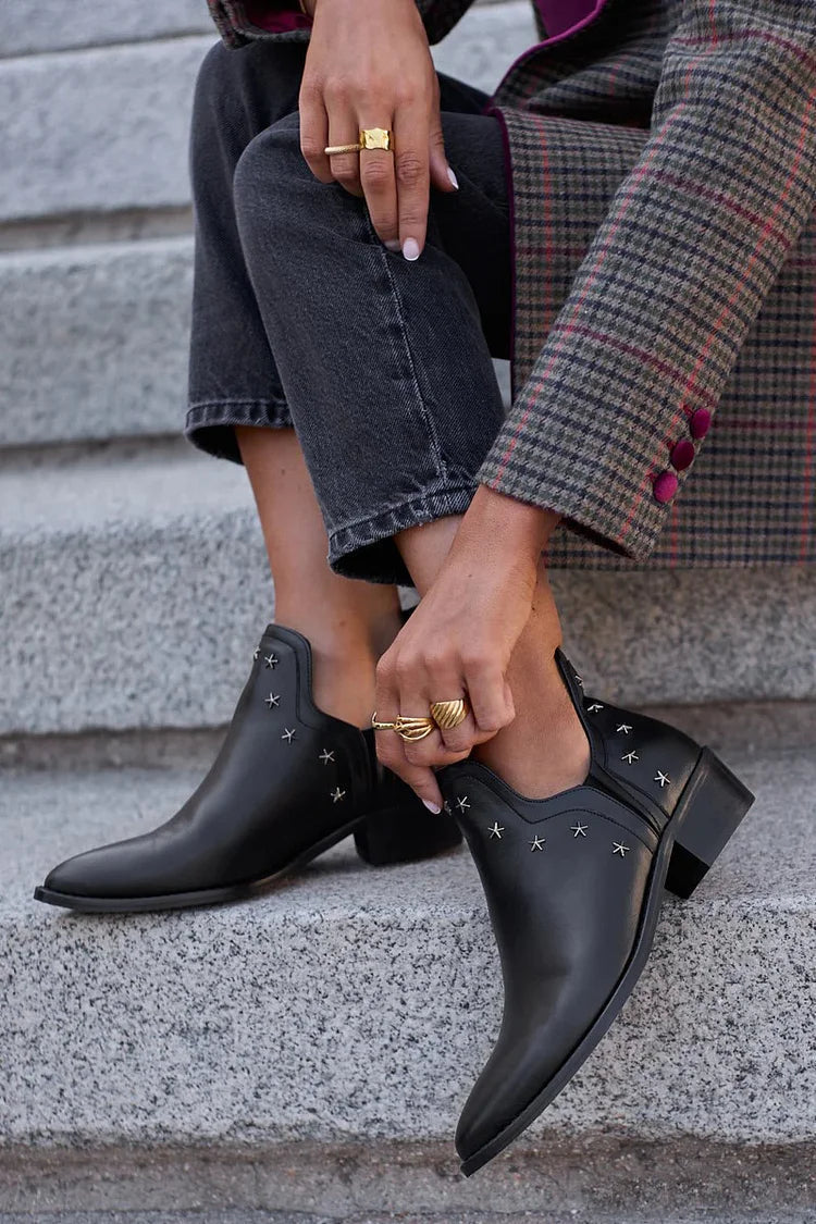 Esther | Star-Detail Ankle Boots