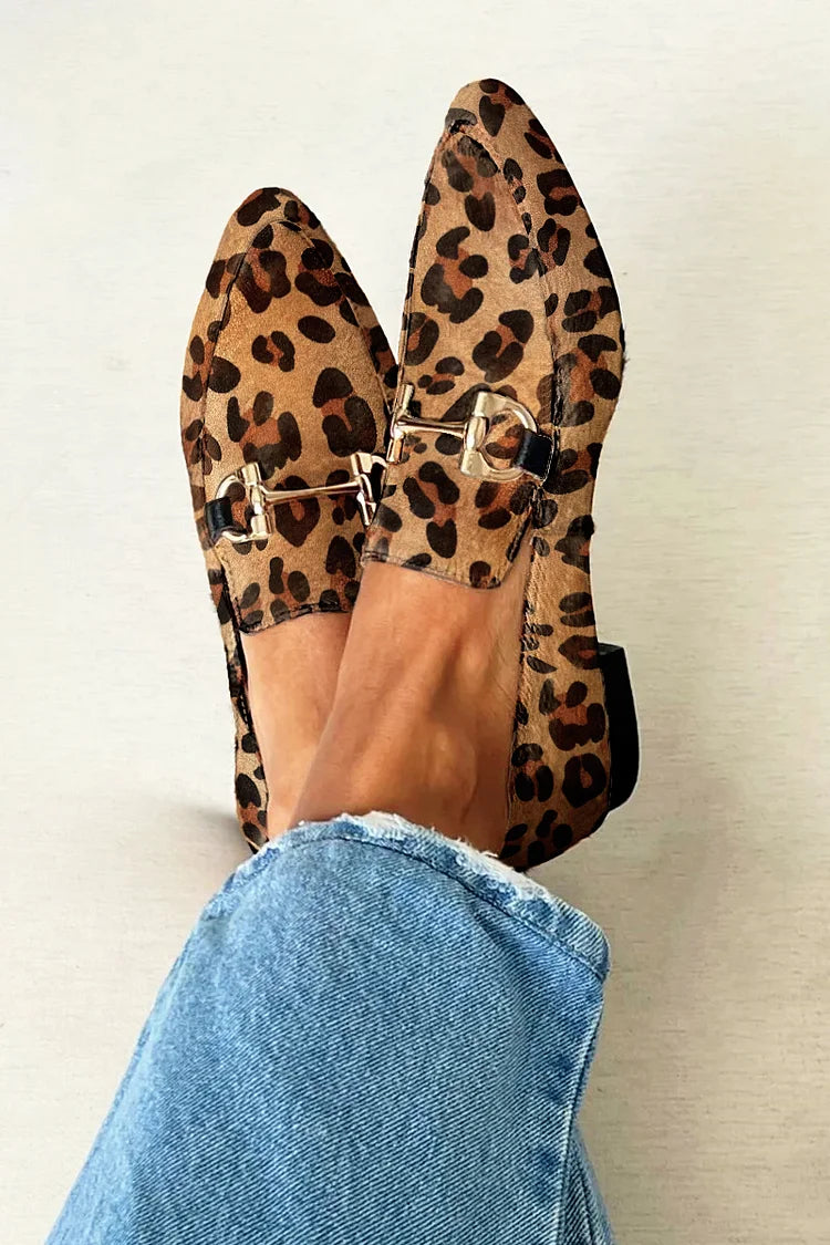 Delphine | Metallic-Detail Loafers