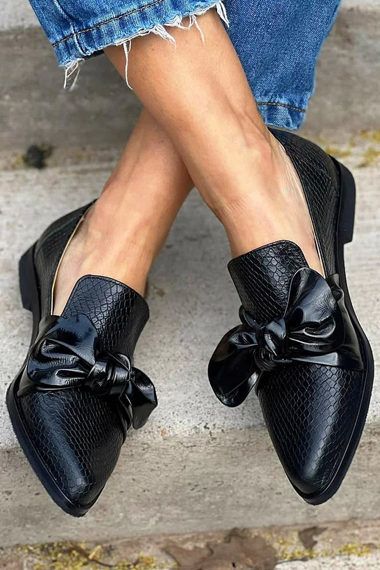 Zelda | Bow Loafers