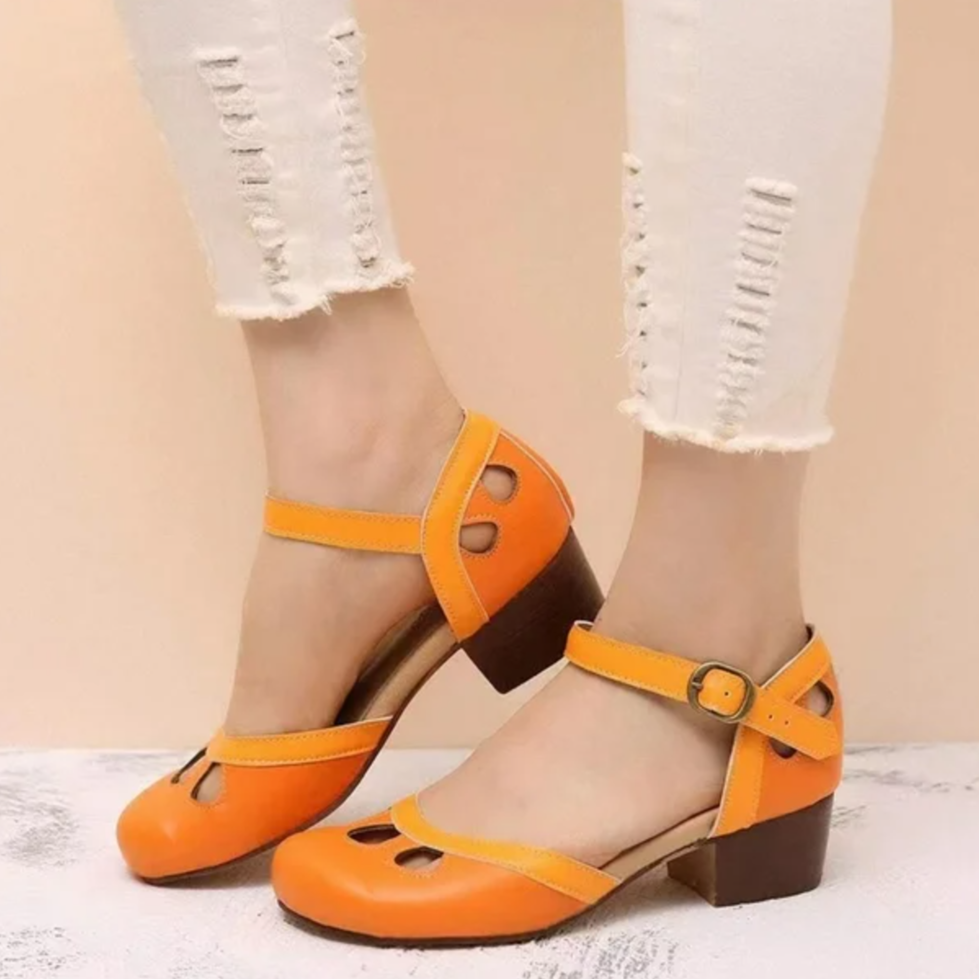 Cordelia | Low-Heeled Orthopaedic Sandals