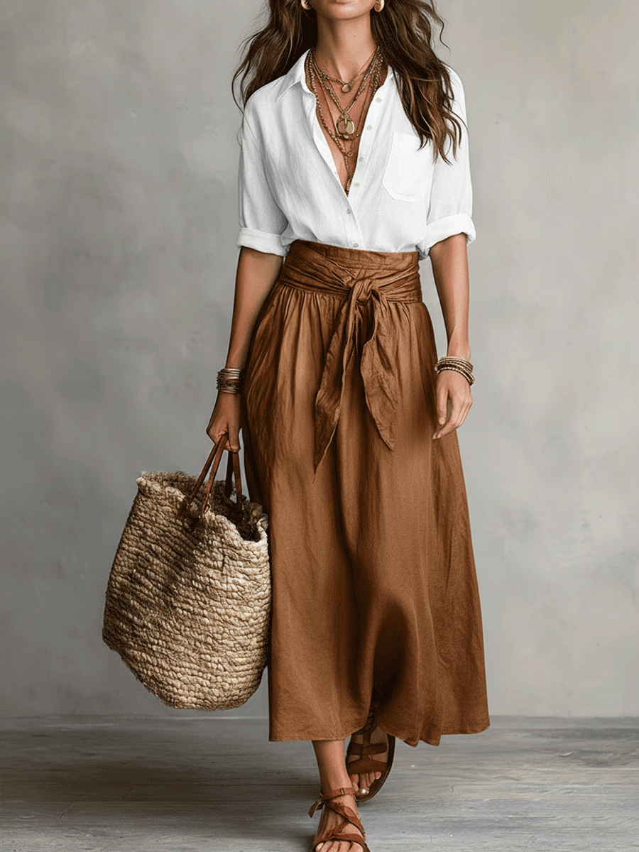 Rosamund | Boho Blouse & Skirt Co-ord