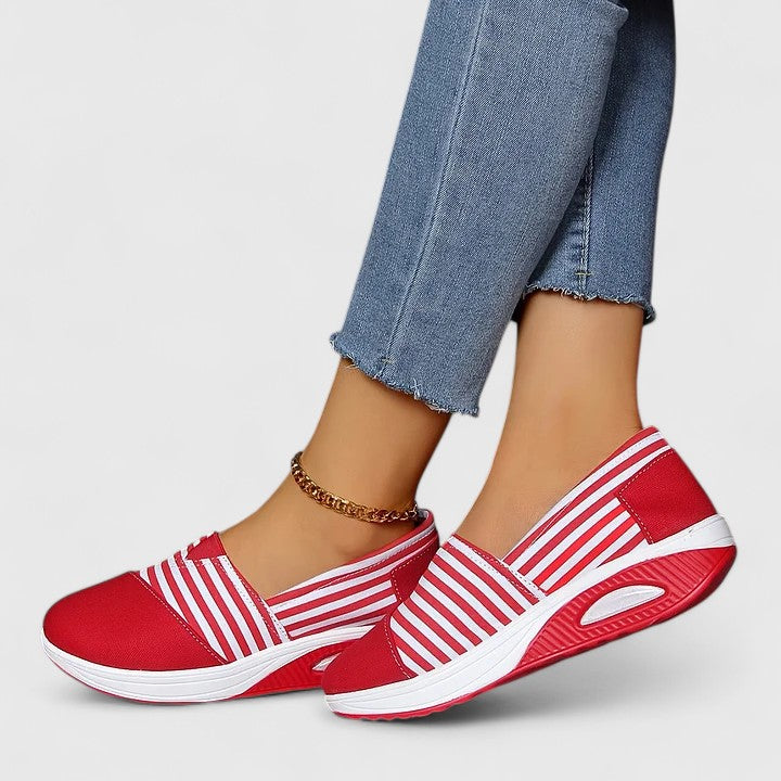 Jocelyn | Striped Slip-On Trainers