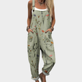Beatrix | Printed Wide-Leg Dungarees