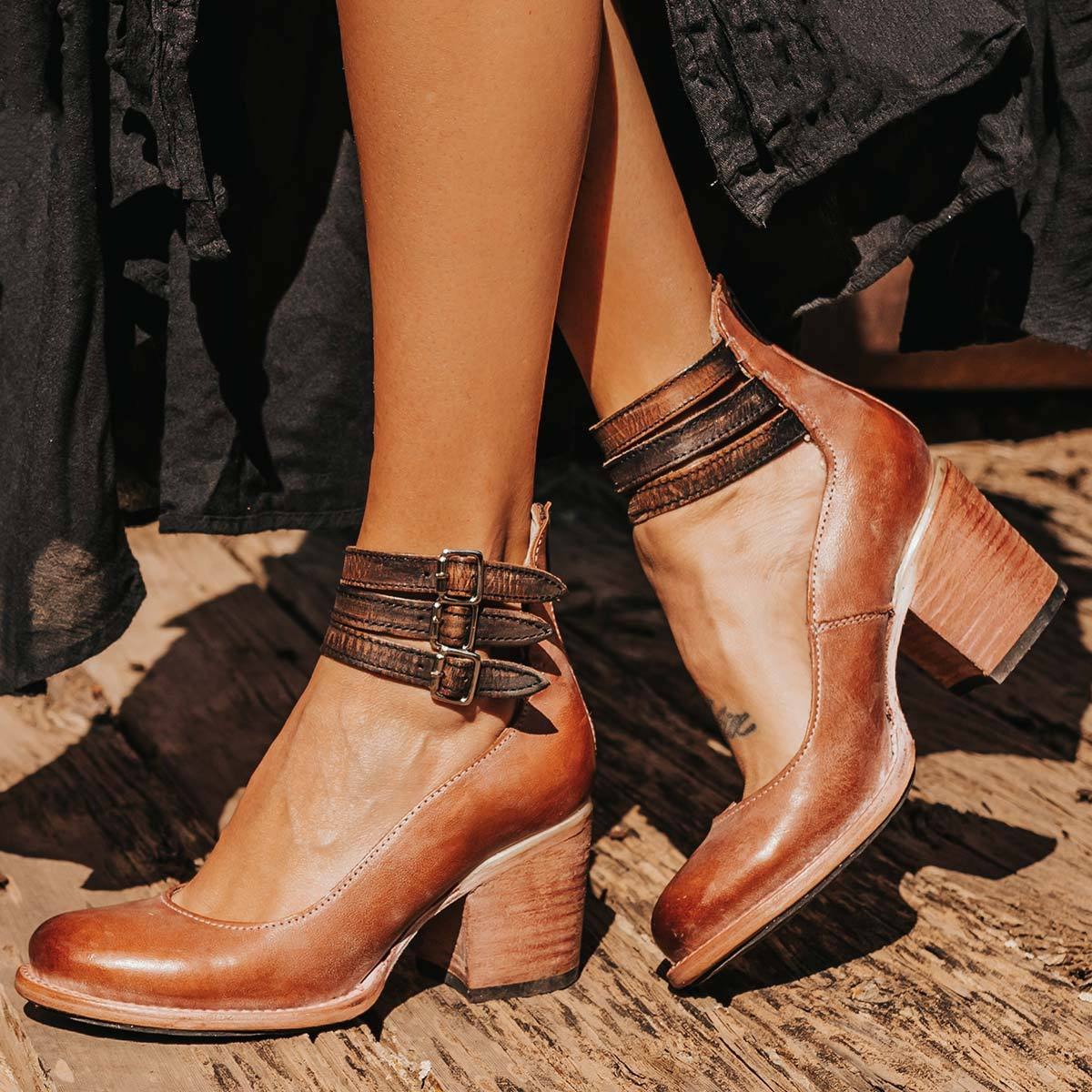 Dorothy | Buckle Block-Heel Sandals