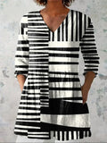Frederica | Striped V-Neck Top