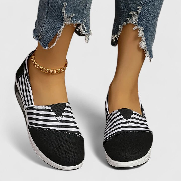Jocelyn | Striped Slip-On Trainers