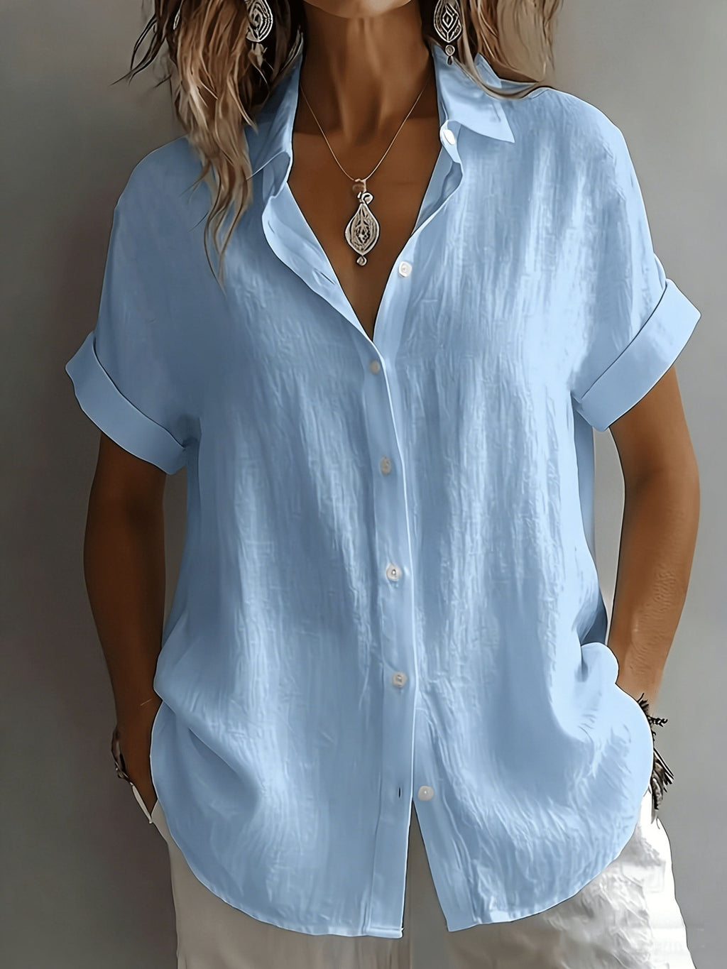 Cecile | Collared Top