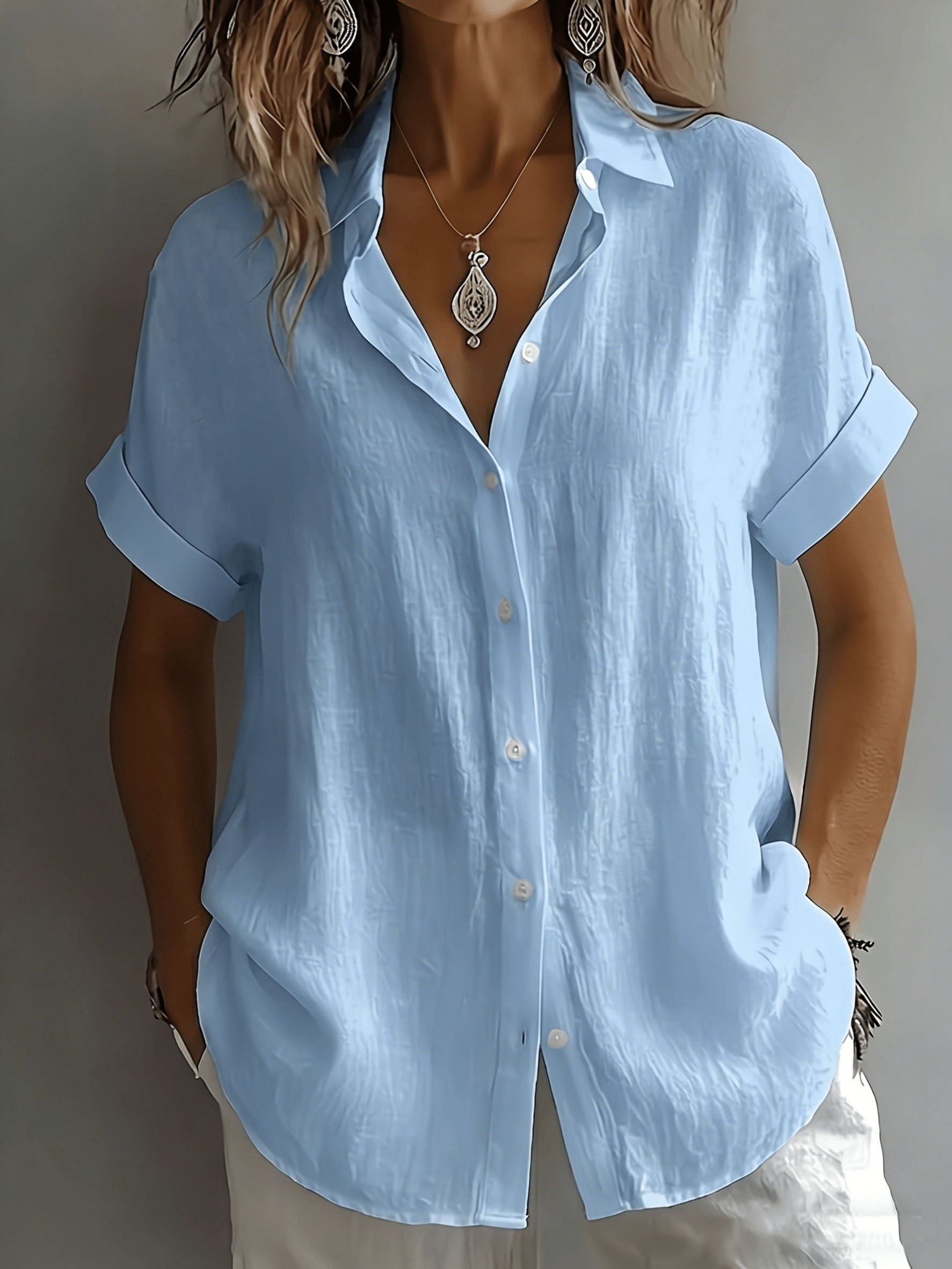 Cecile | Collared Top