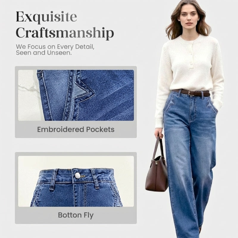 Camille | Retro High-Waisted Wide Jeans
