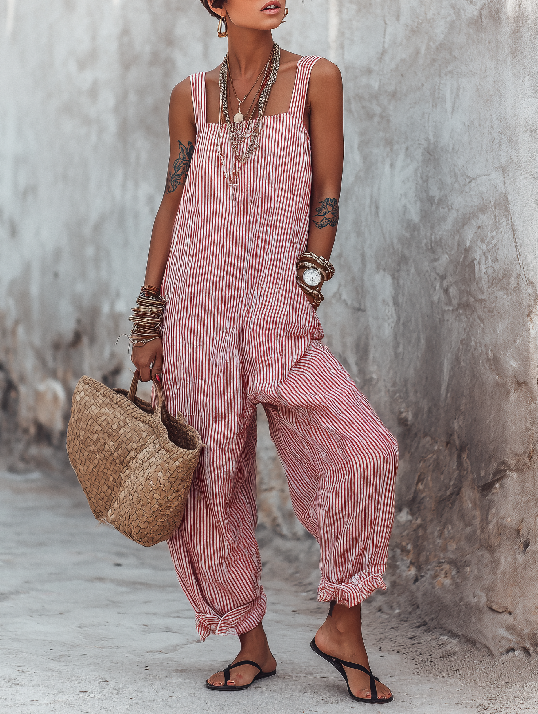 Rosalie | Striped Jumpsuit