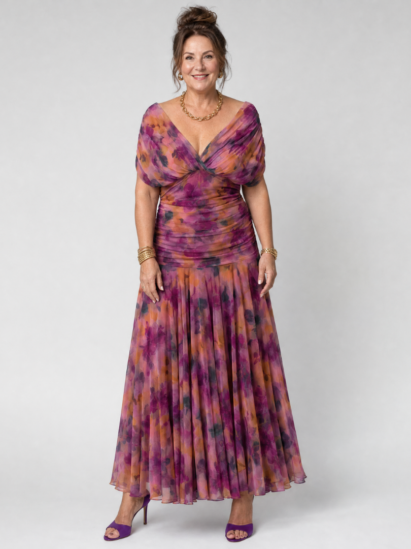 Xenia | Off-Shoulder Midi Dress