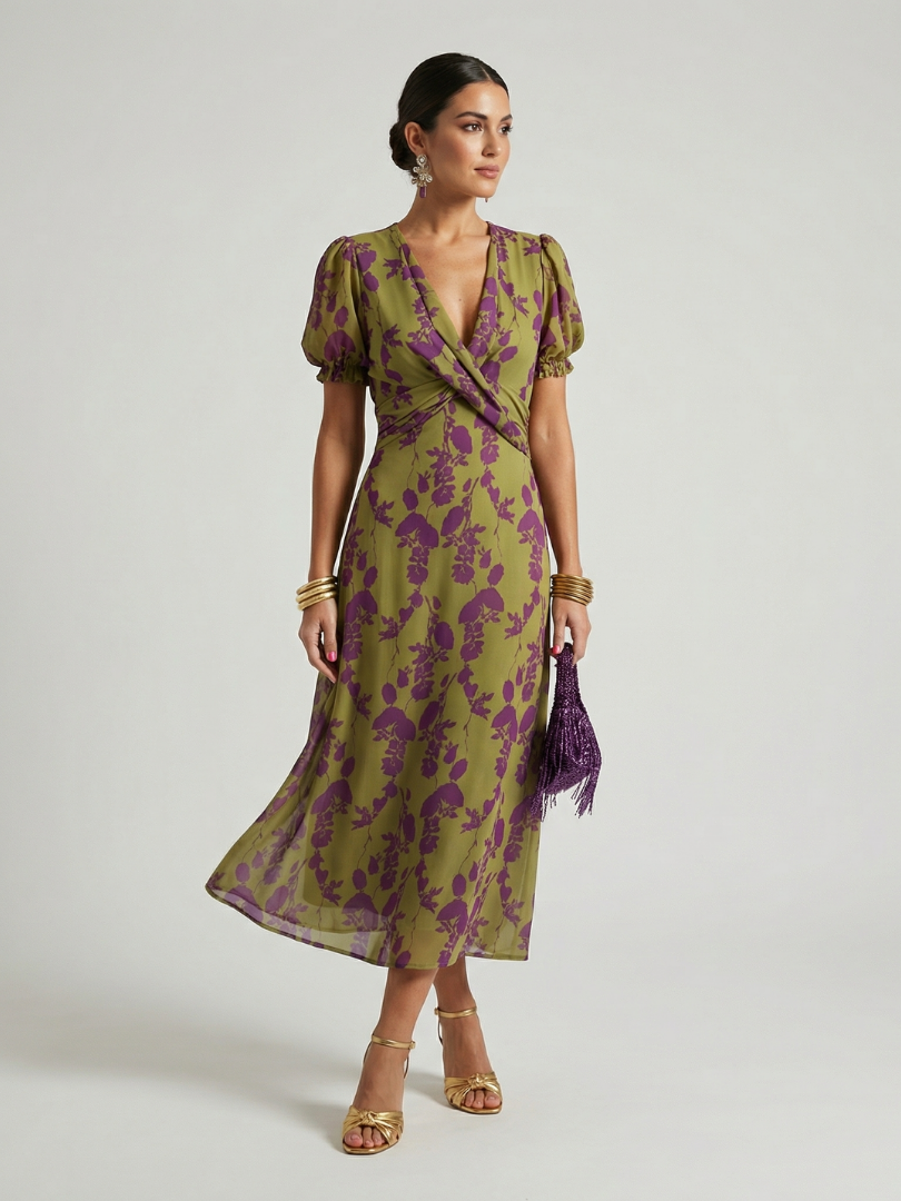 Valentina | Floral Midi Dress