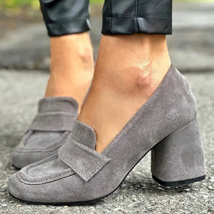 Winter | Block Heel Loafers