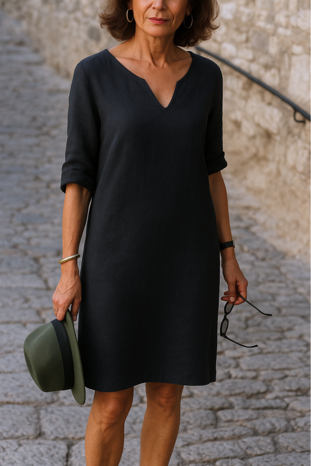 Elvy | Elegant V-Neck Dress