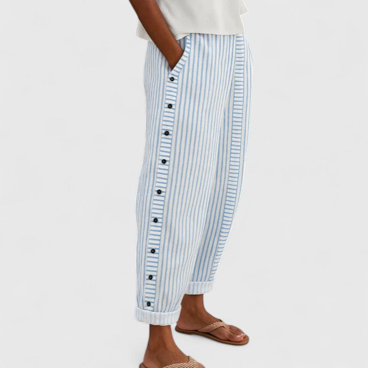 Adriana | Striped Trousers