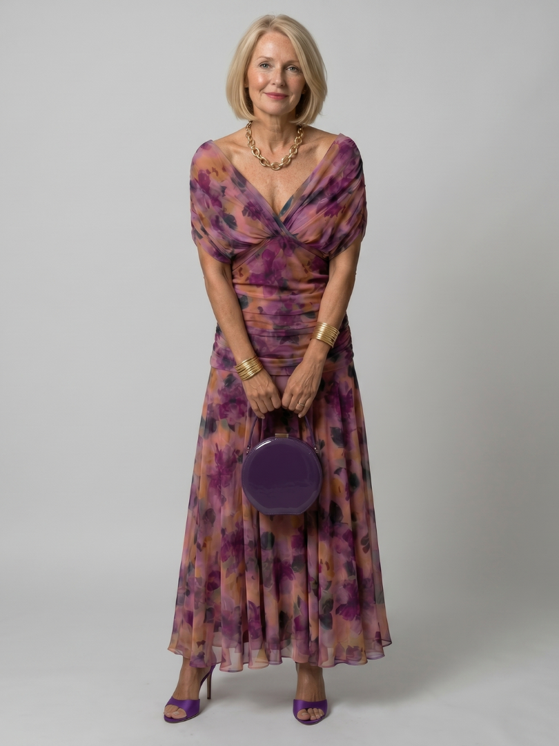 Xenia | Off-Shoulder Midi Dress
