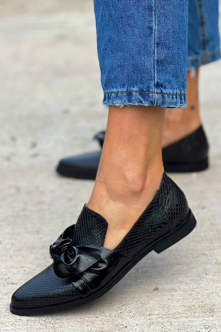 Zelda | Bow Loafers