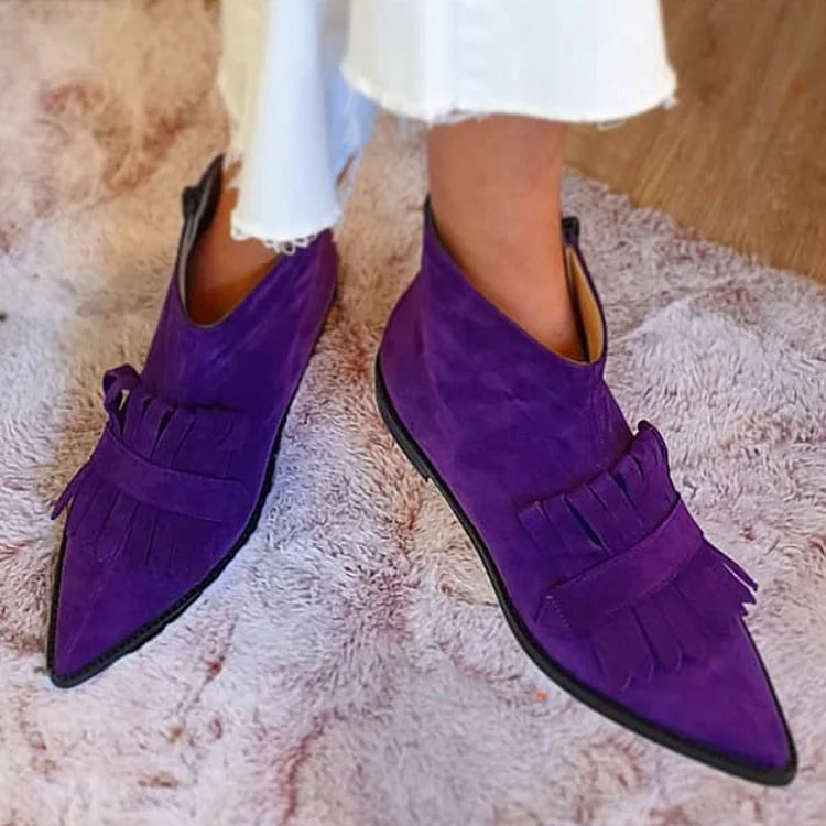 Dorothea | Fringed Ankle Boots