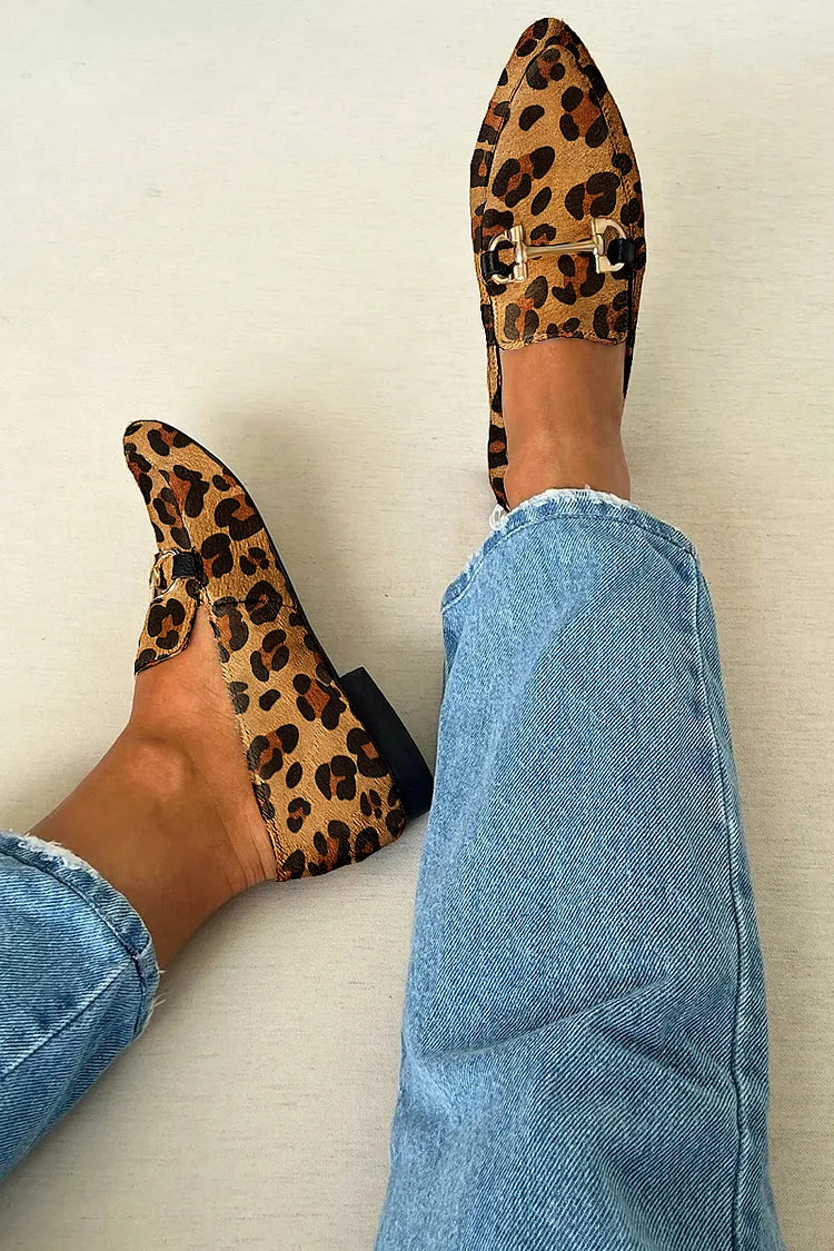 Delphine | Metallic-Detail Loafers