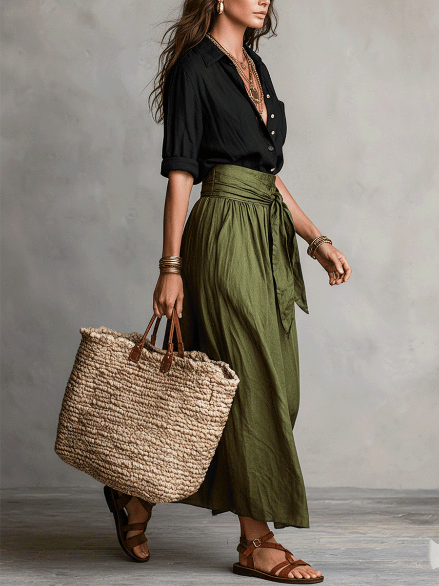 Rosamund | Boho Blouse & Skirt Co-ord