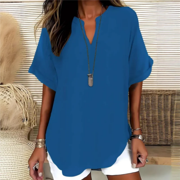 Dennys | V-Neck Light Top