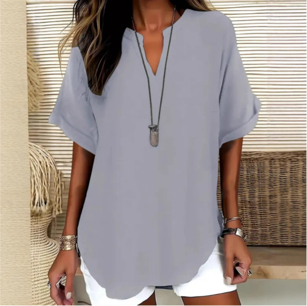 Dennys | V-Neck Light Top