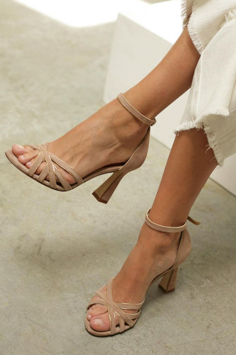 Janet | Pointed Patchwork Heels