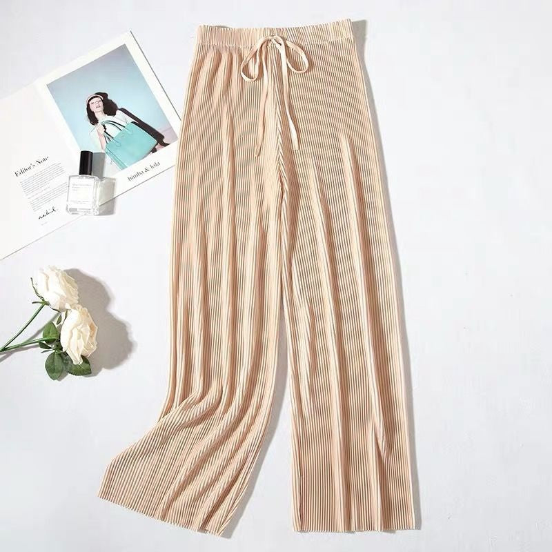 Margaux | Pleated Wide-Leg Trousers