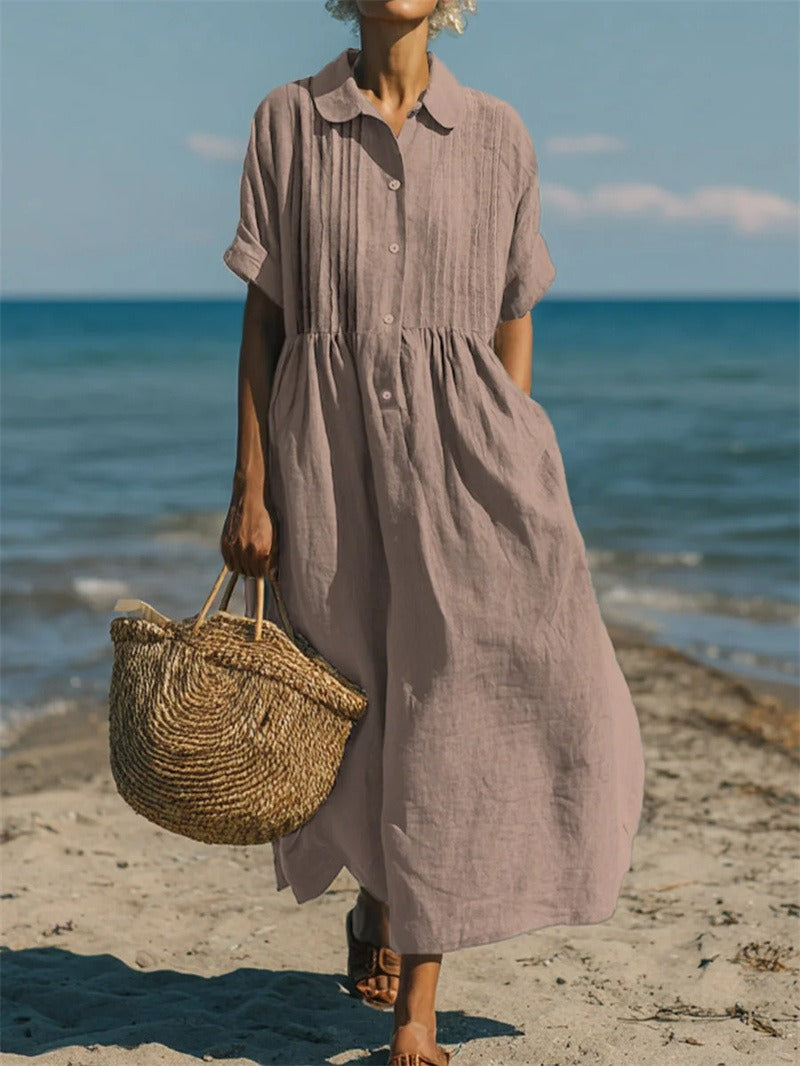 Nancy | Button Shirt Dress