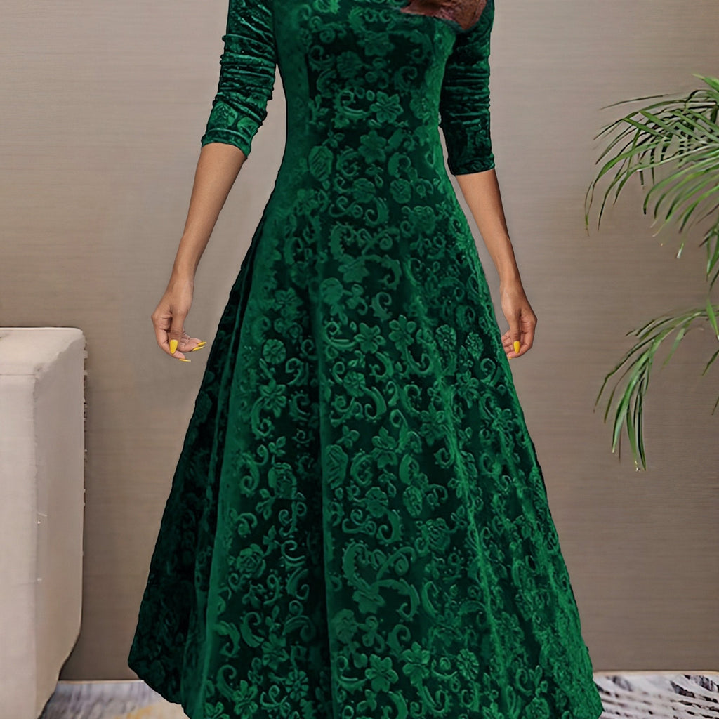 Clarissa | Festive Long-Sleeve Dress