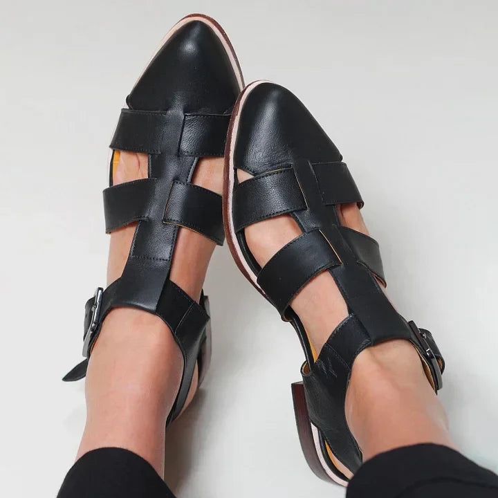 Cordelia | Woven Strap Flats