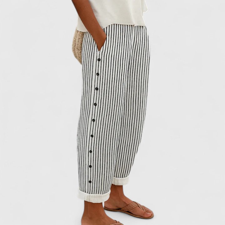 Adriana | Striped Trousers