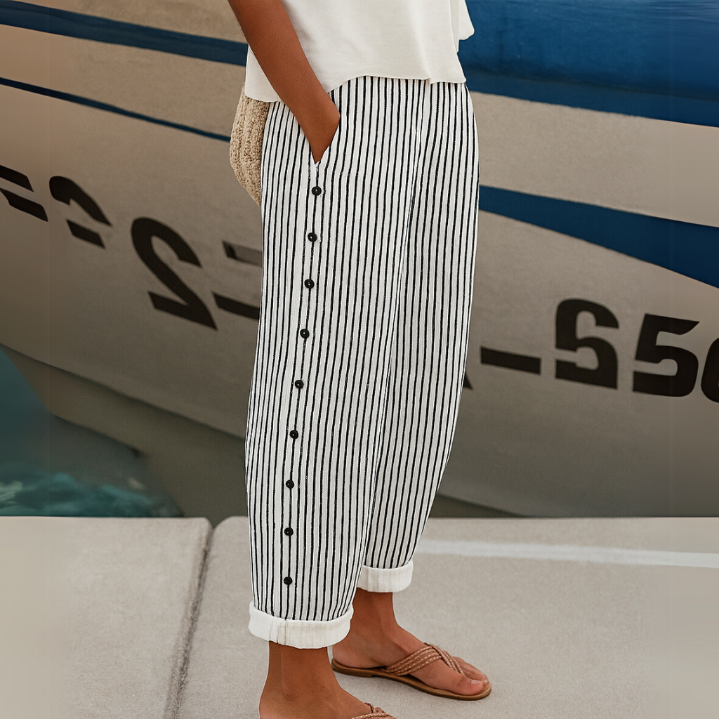 Aveline | Striped Trousers