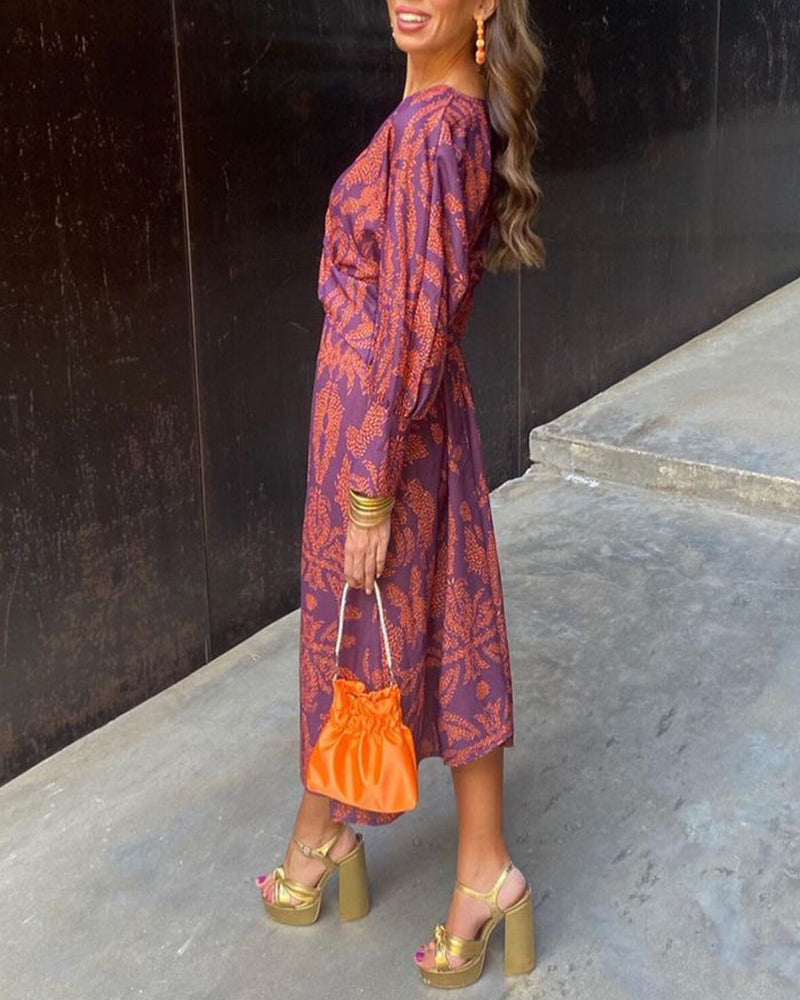 Violet | V-Neck A-Line Maxi Dress