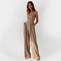 Zerina | Strapless Wide-Leg Jumpsuit
