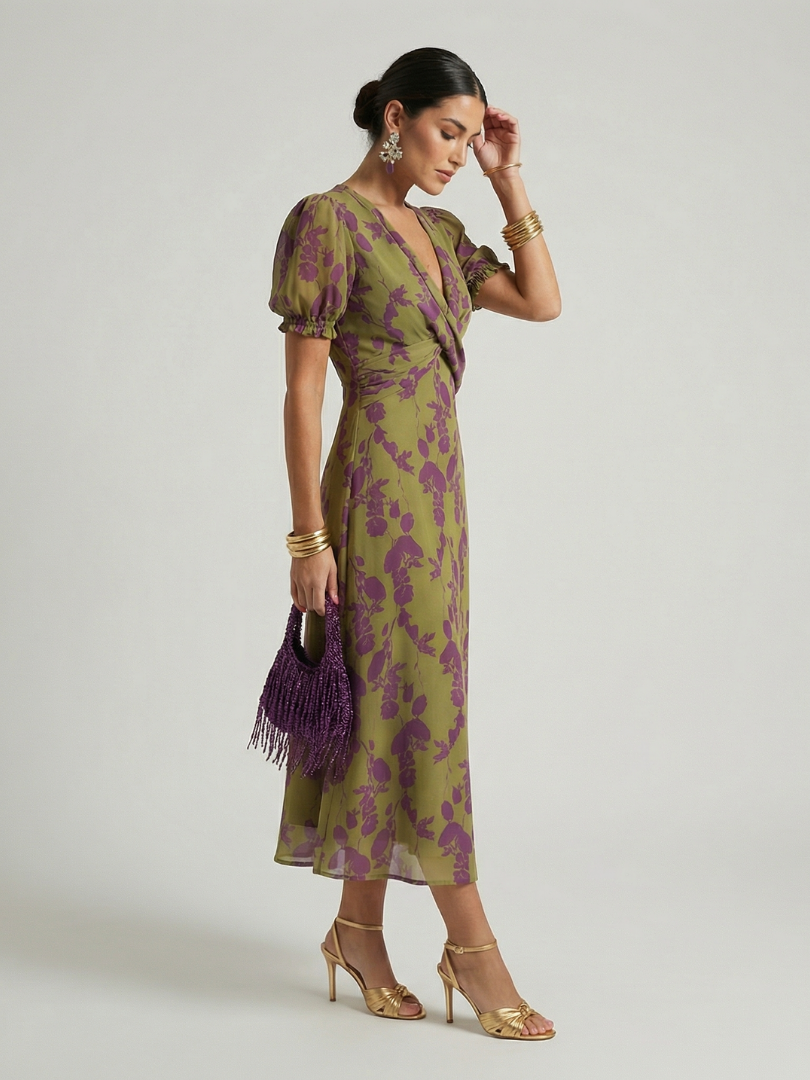 Valentina | Floral Midi Dress