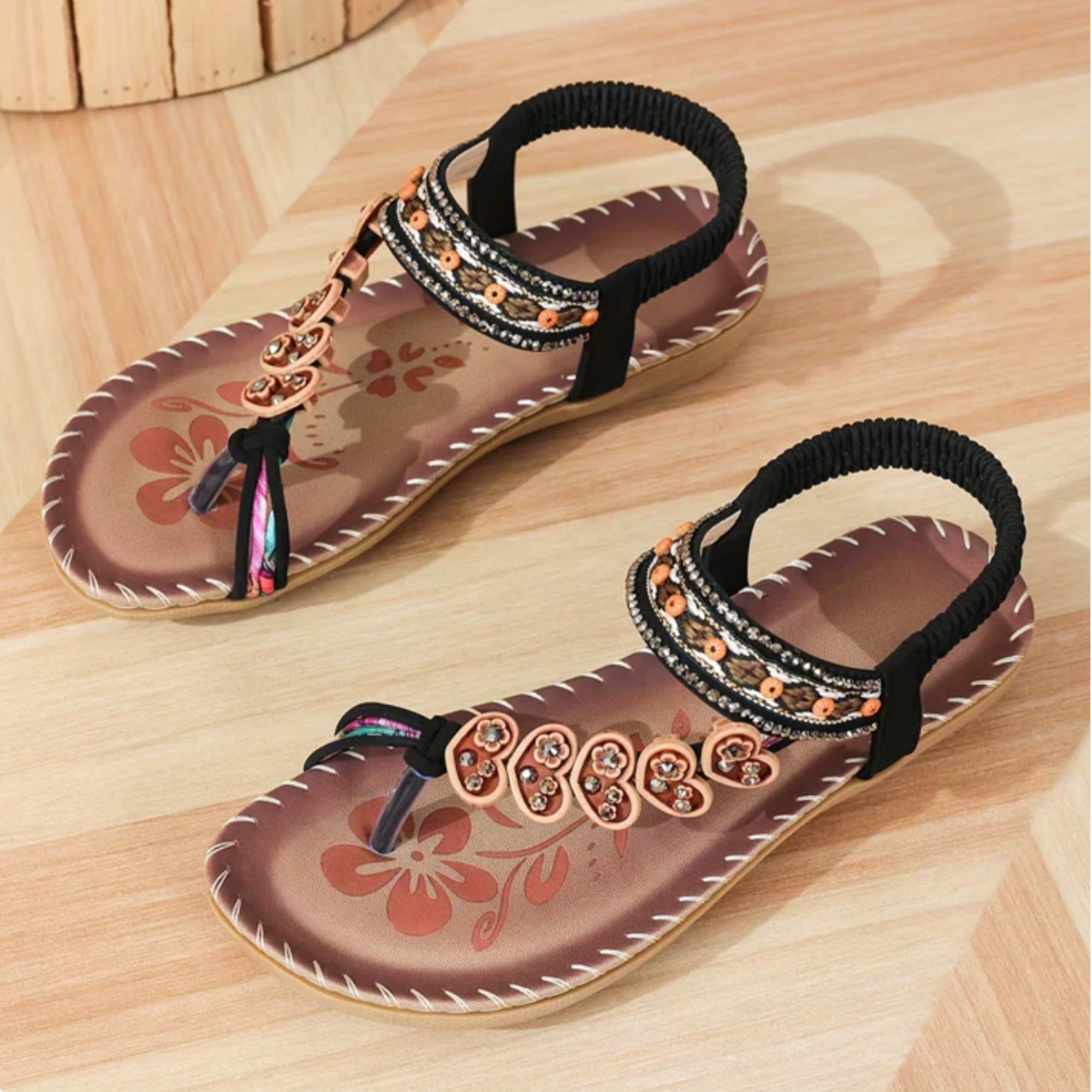 Delphine | Boho Slip-On Sandals