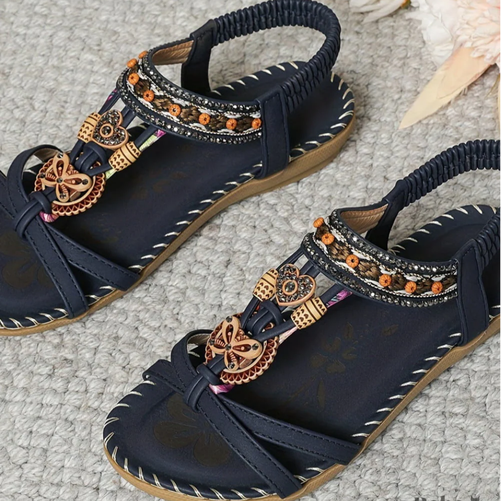 Delphine | Boho Slip-On Sandals