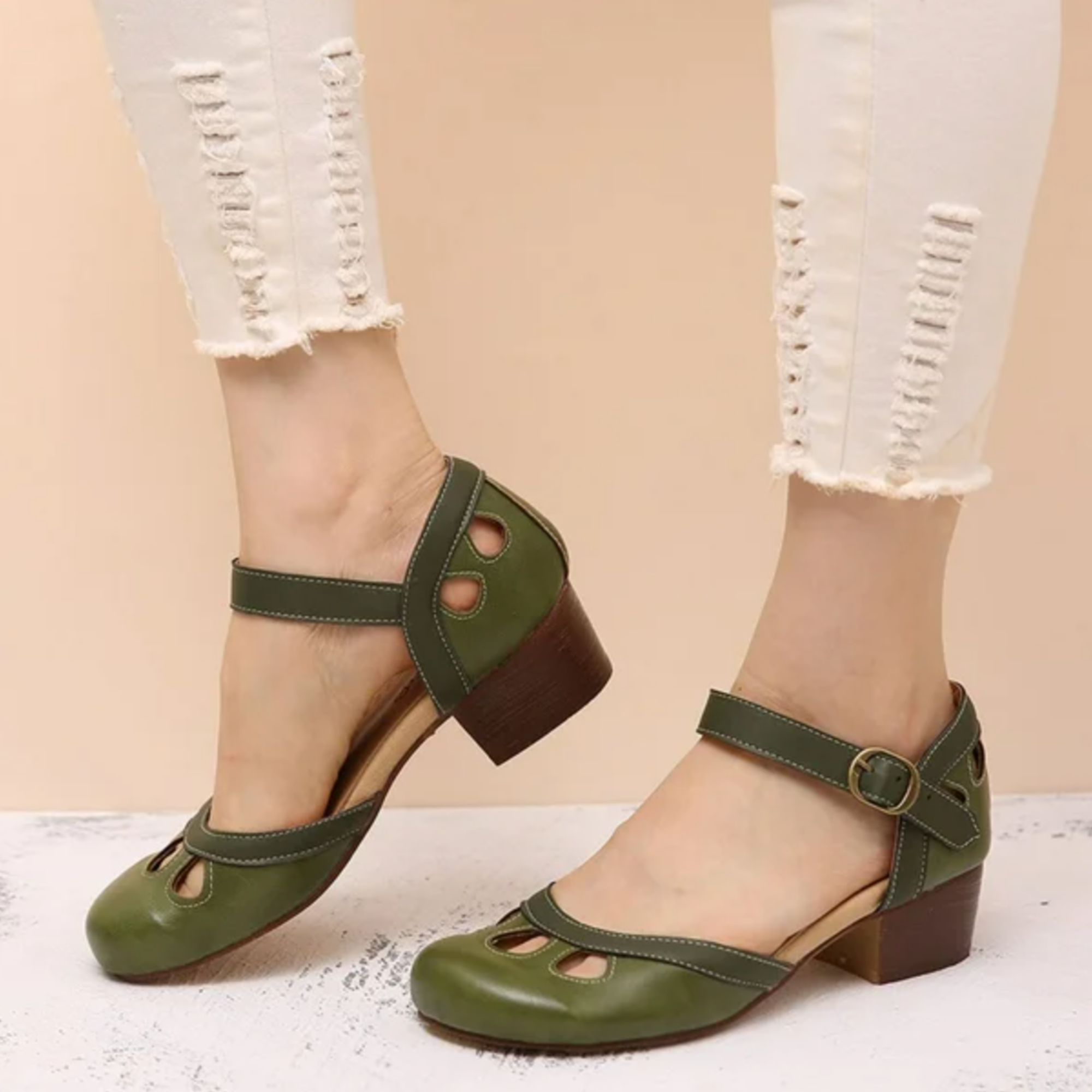 Cordelia | Low-Heeled Orthopaedic Sandals
