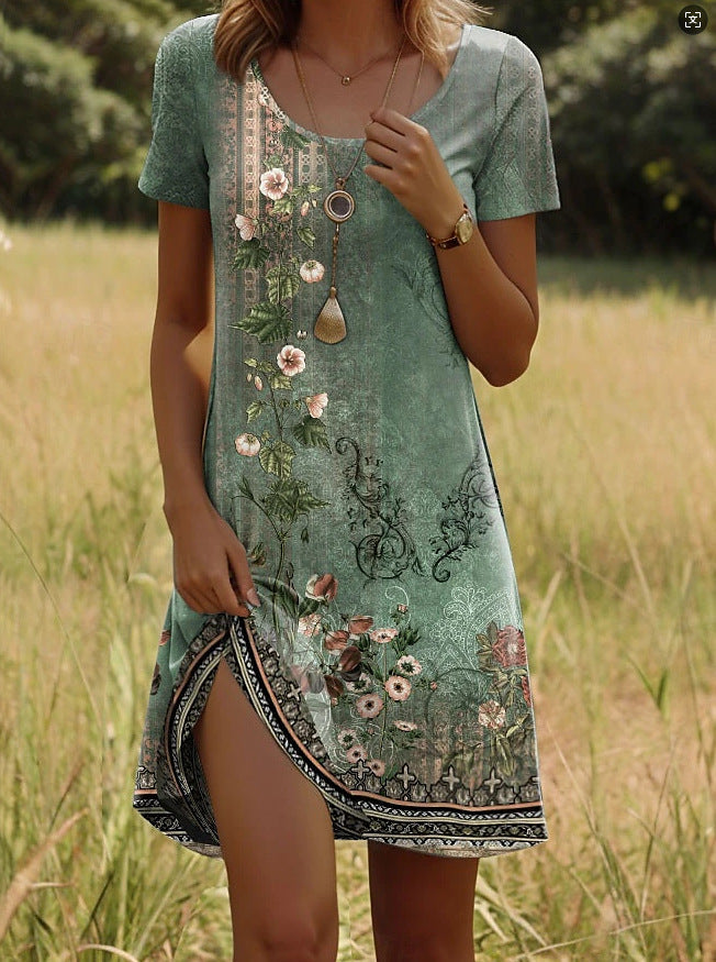 Julia | Boho Print Dress