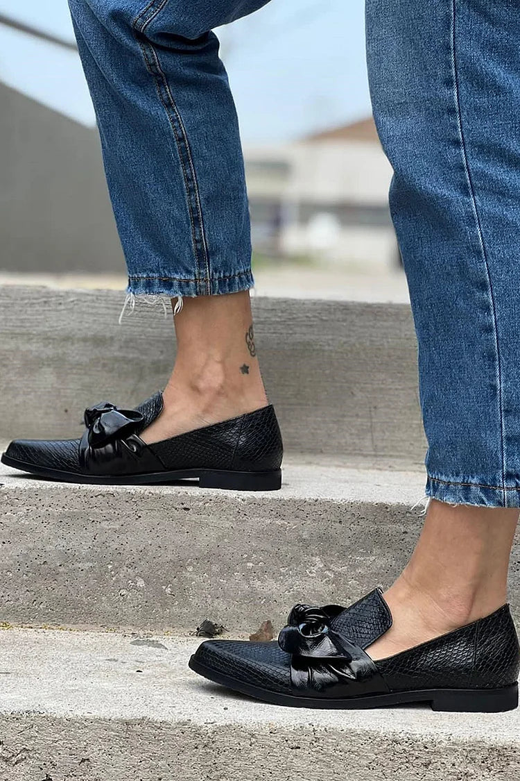 Zelda | Bow Loafers