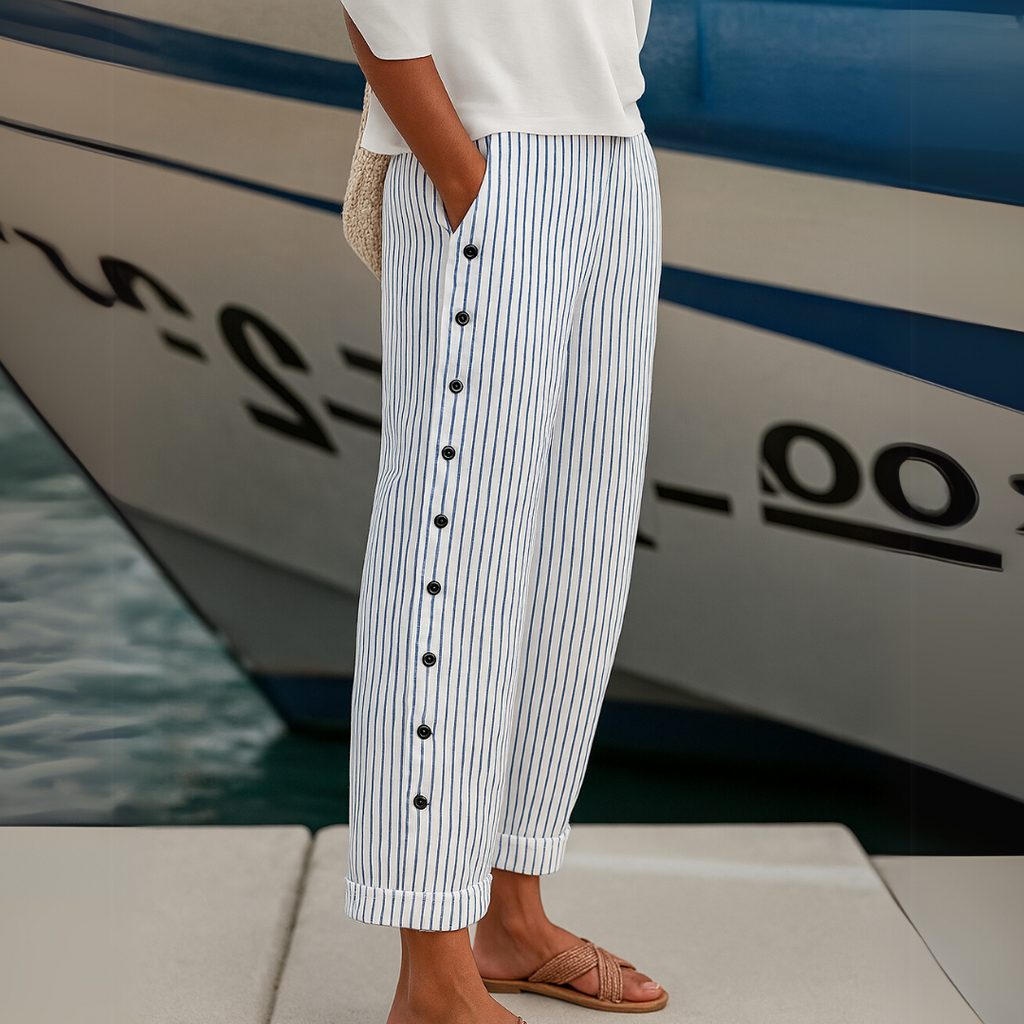 Aveline | Striped Trousers