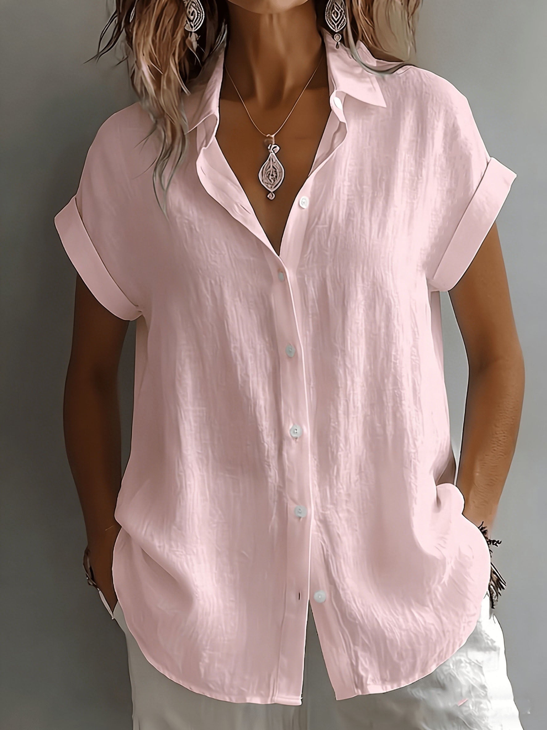 Cecile | Collared Top
