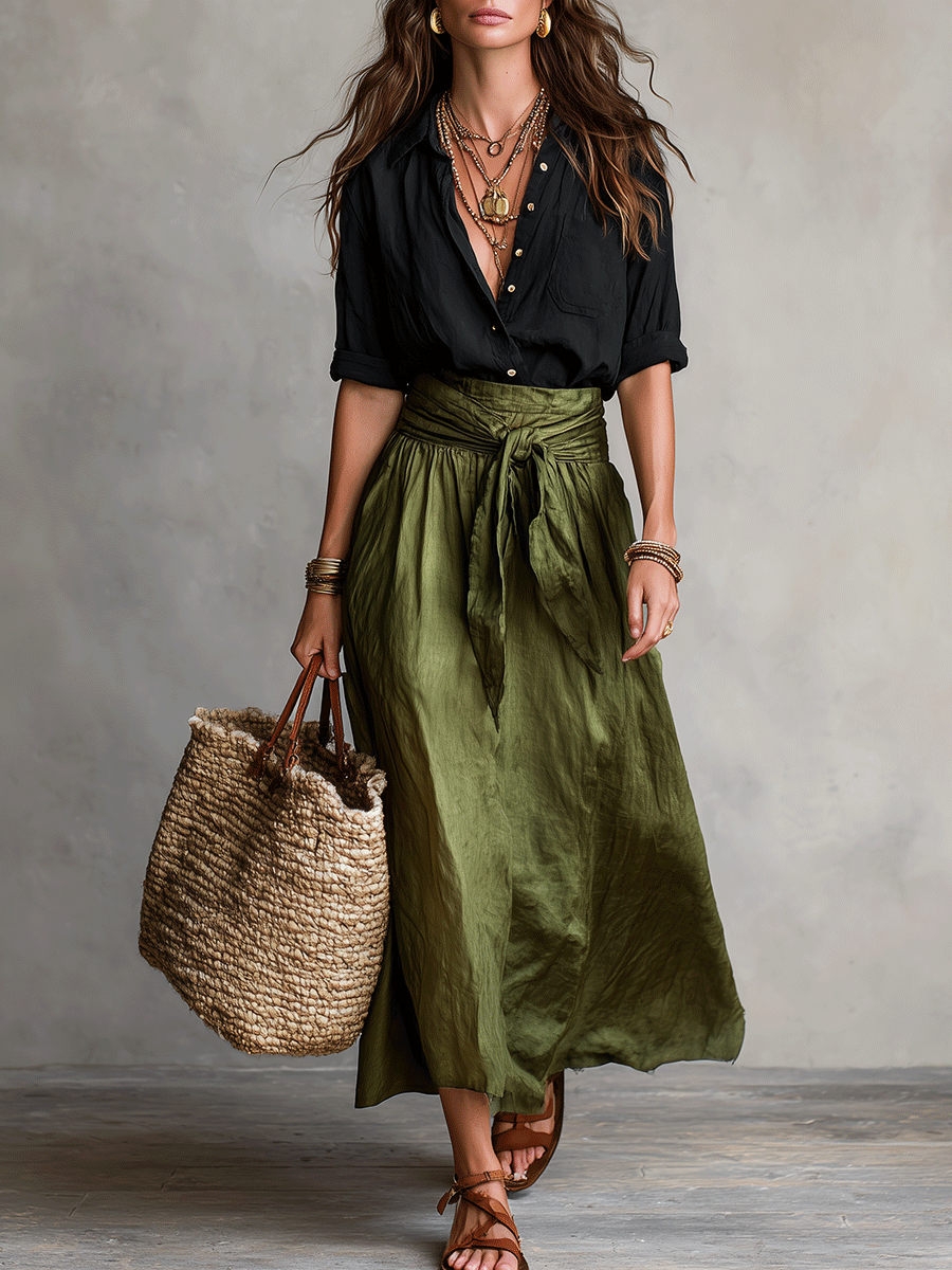 Rosamund | Boho Blouse & Skirt Co-ord