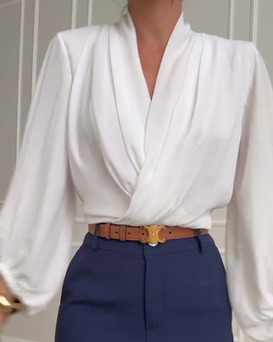 Nicolette | Lantern Sleeve Blouse